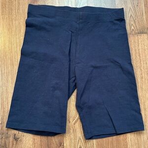 Blue 95% Cotton, 5% Spandex Biker shorts. Never worn